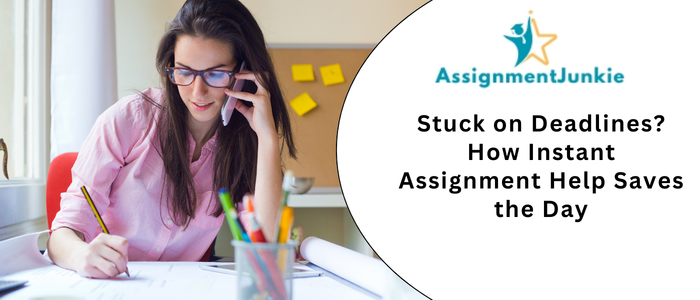 Stuck on Deadlines? How Instant Assignment Help Saves the Day